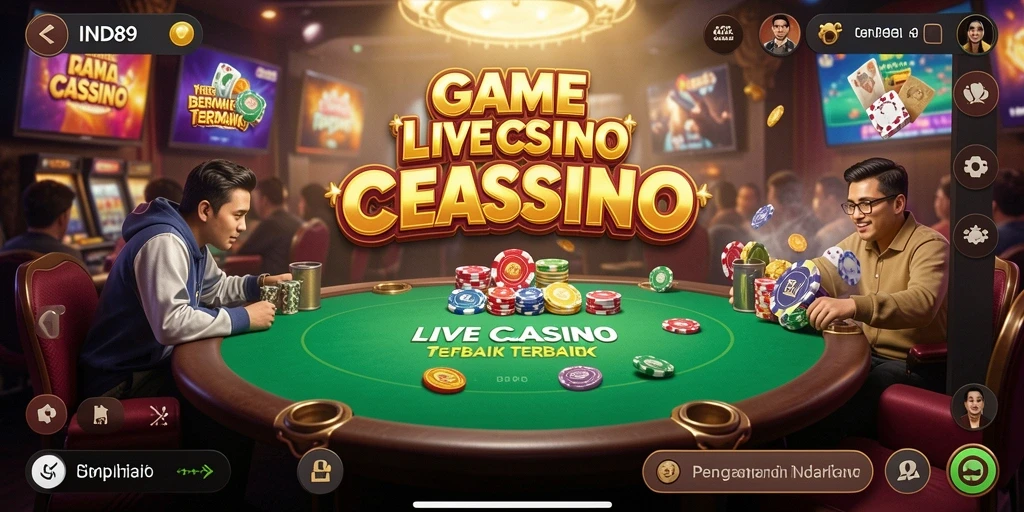 Tampilan mendebarkan gameplay Live Casino IND89 yang memikat.
