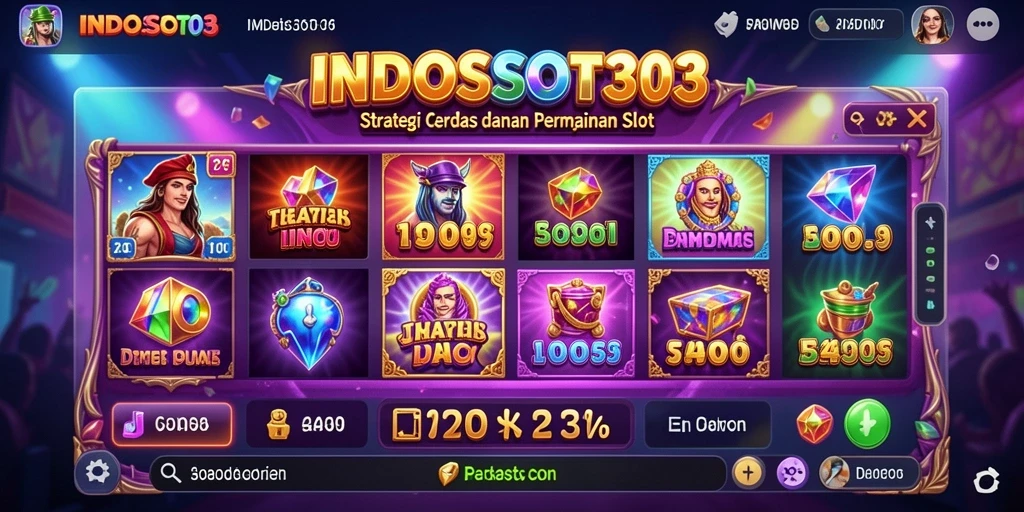 Tampilan menawan dari gameplay strategi di INDOSLOT303.