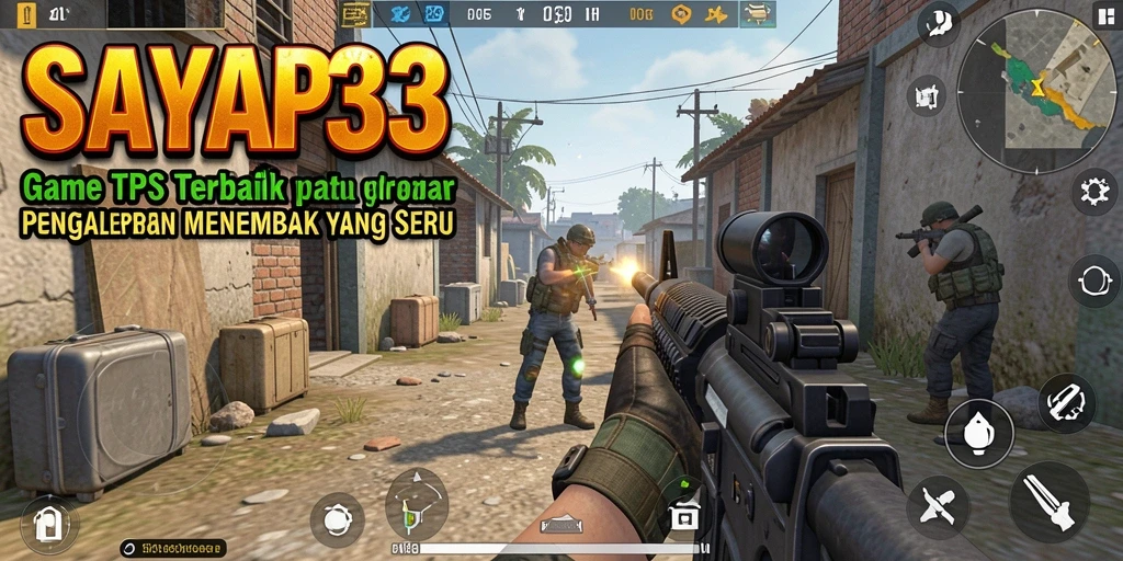 Gameplay seru dan mendebarkan dalam SAYAP33, aksi menembak yang intens.