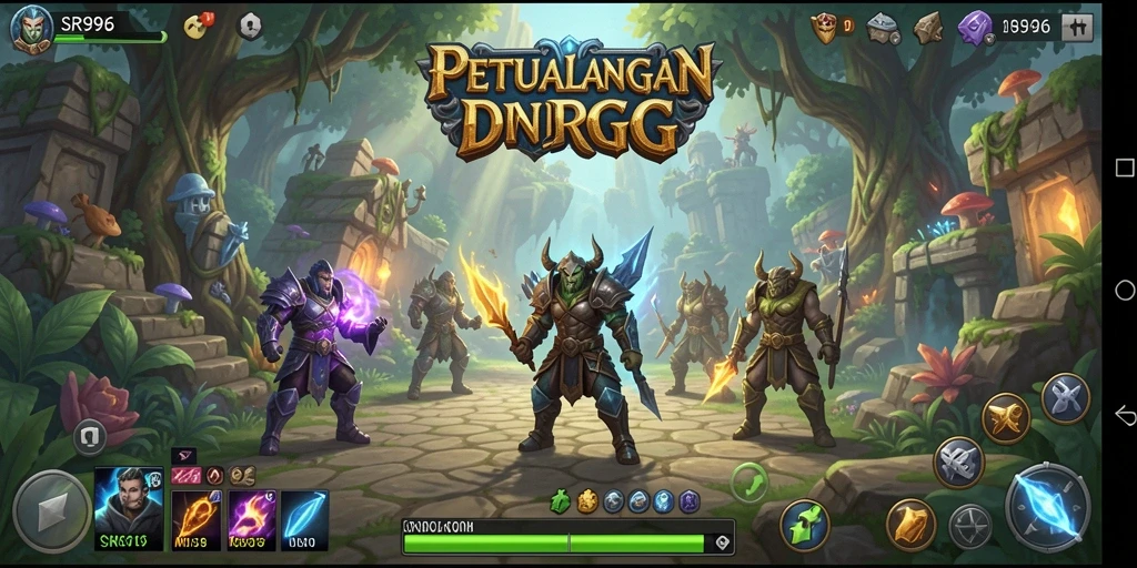 Tampilan menawan dari gameplay RPG yang memukau.