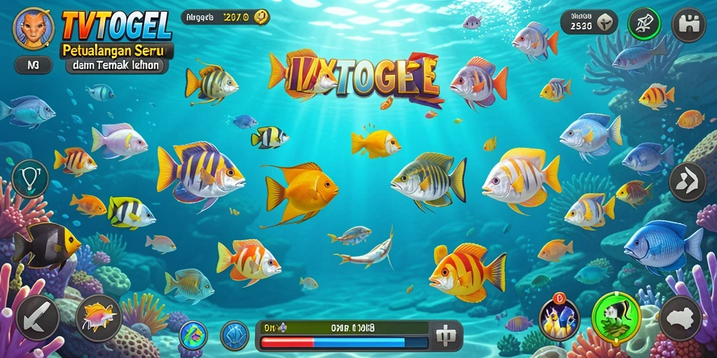 Tampilan gameplay Tembak Ikan yang seru dan menantang.