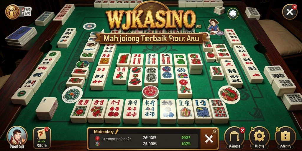 Tampilan utama WJKASINO dengan gameplay Mahjong yang seru.