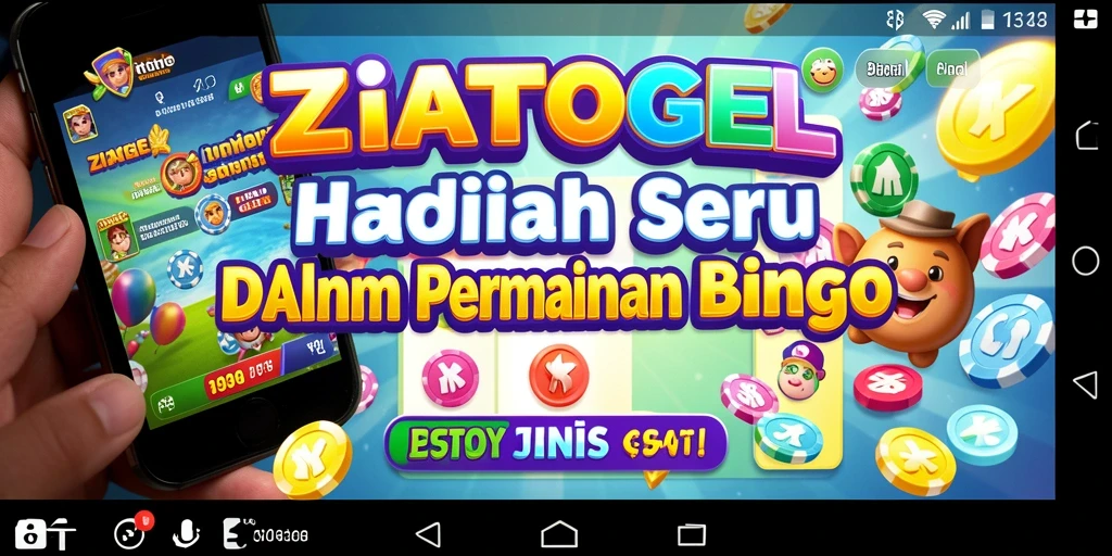 Tampilan gameplay Bingo ZIATOGEL yang menggembirakan dan interaktif.